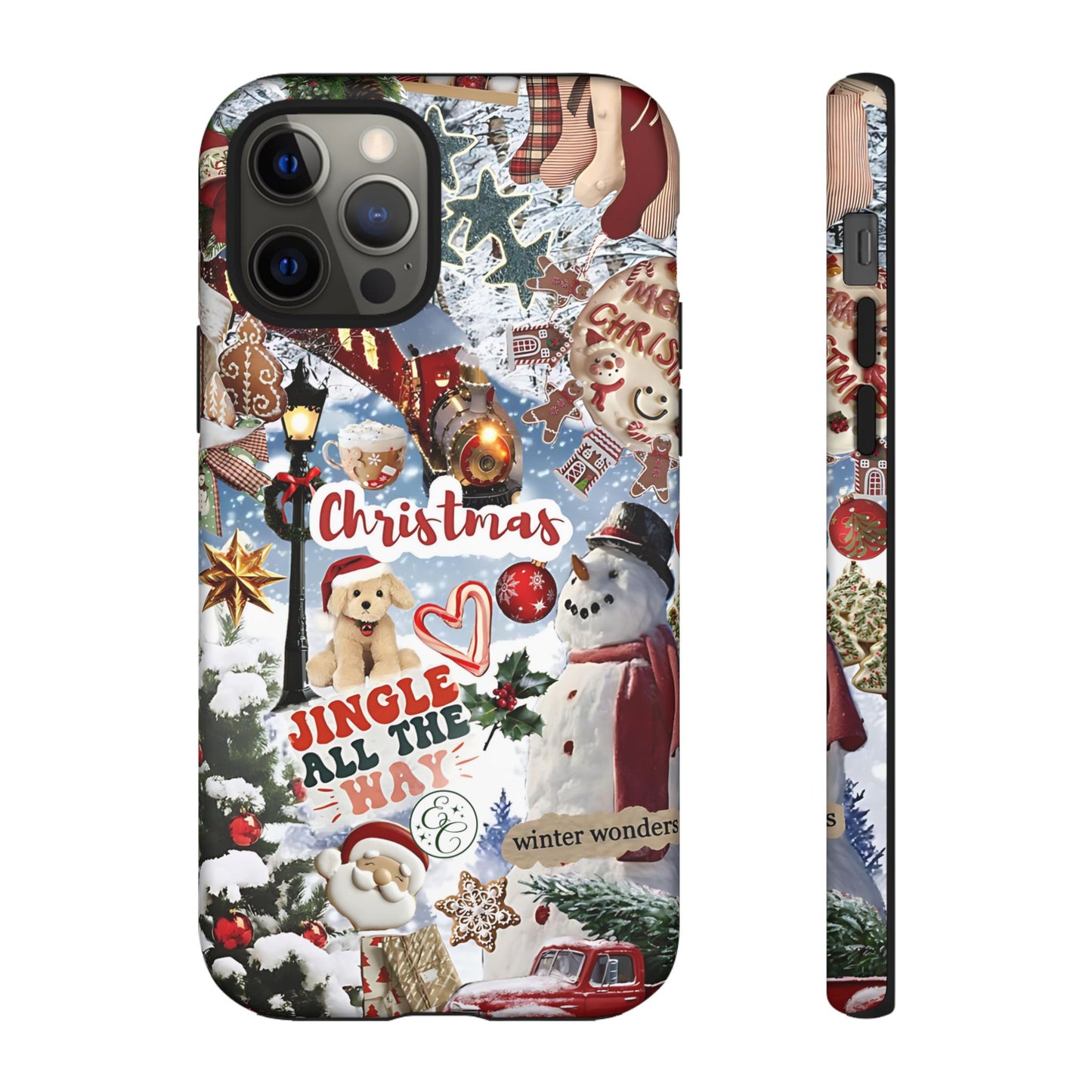 Christmas Holiday Collage Tough Phone Case