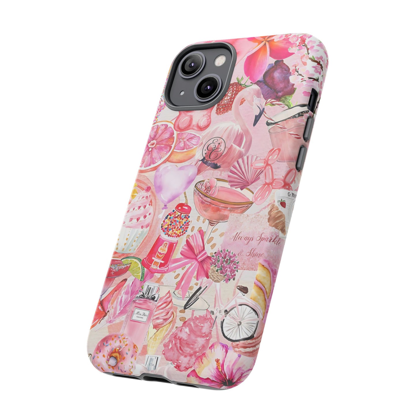 Pink Collage Tough Phone Case