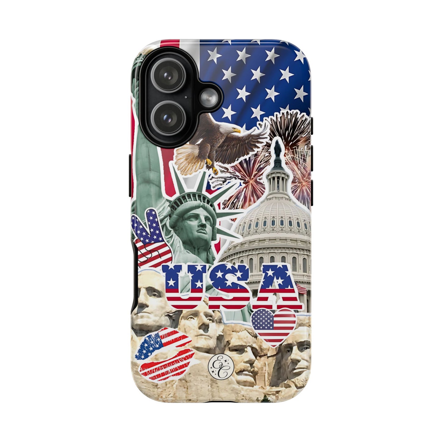Patriotic USA Collage Tough Phone Case