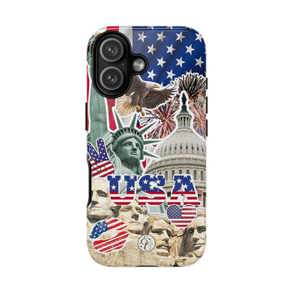 Patriotic USA Collage Tough Phone Case
