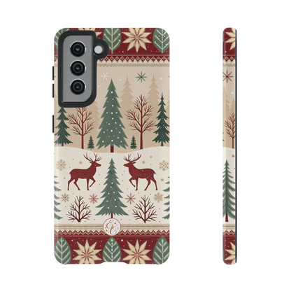 Vintage Christmas Reindeer Tough Phone Case
