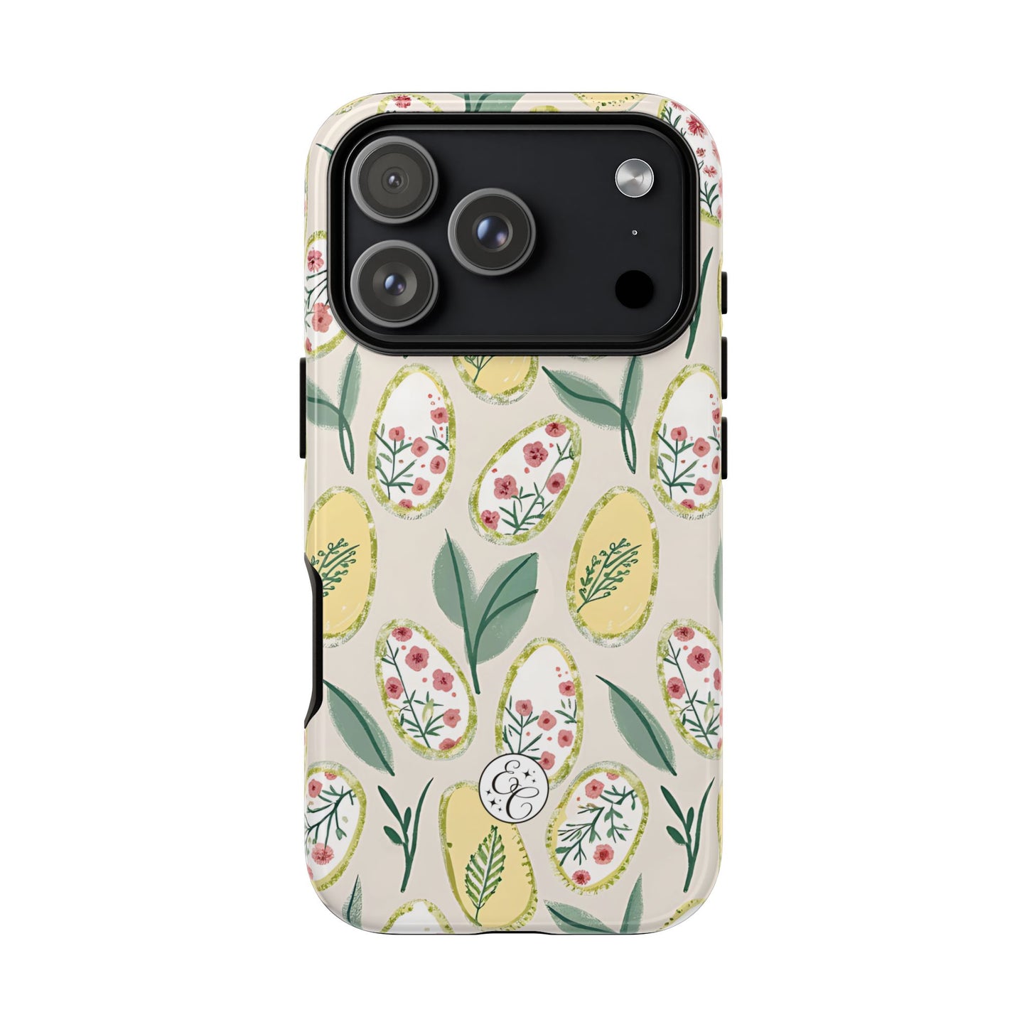 Floral Easter Egg Pattern Tough Phone Case