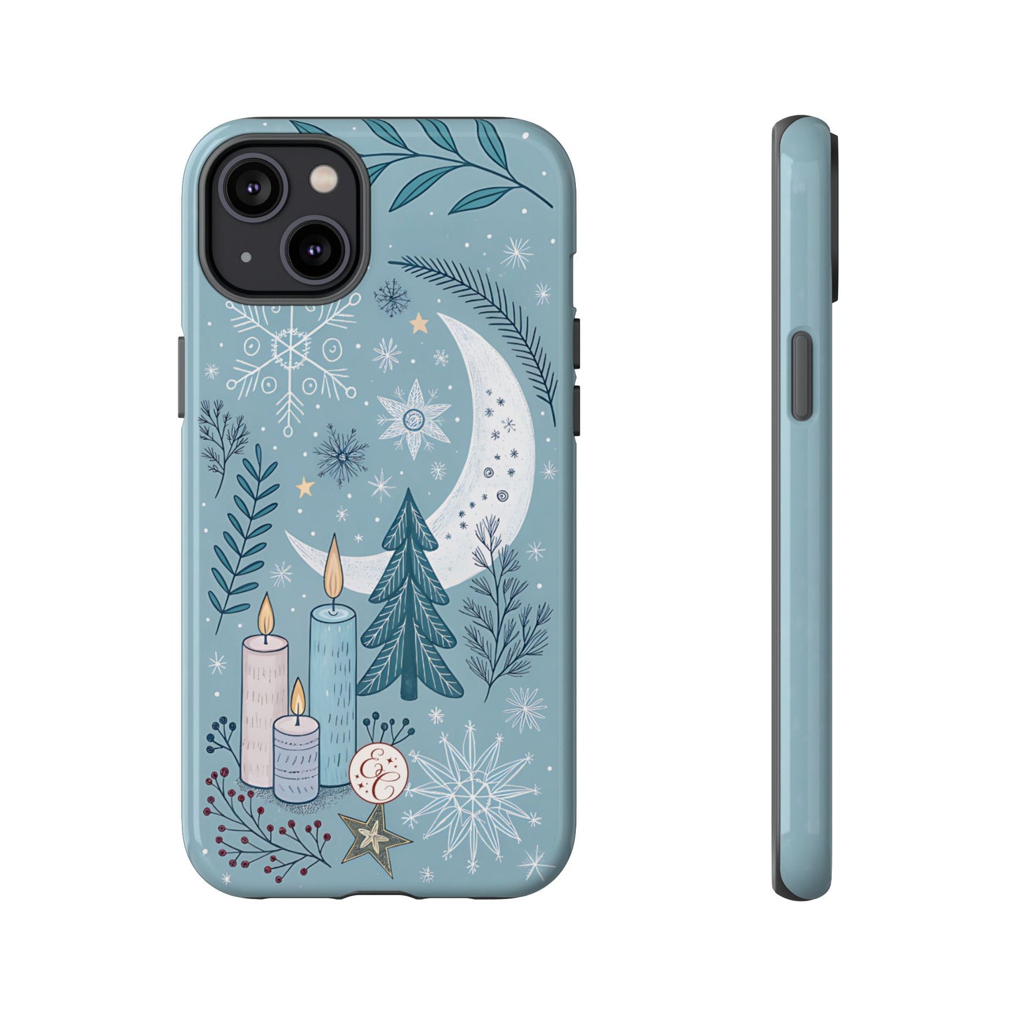 Winter Moon & Candles Tough Phone Case