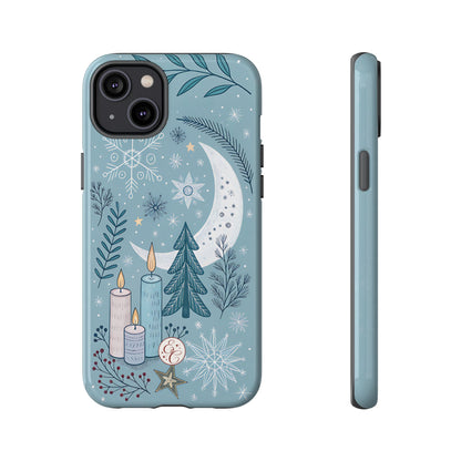 Winter Moon & Candles Tough Phone Case