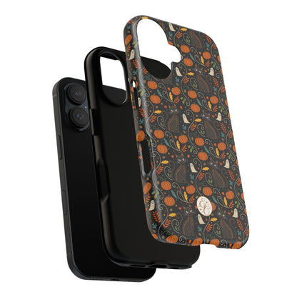 Boho Black Cat Halloween Phone Case