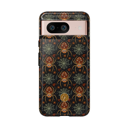 Boho Halloween Spider Pattern Tough Phone Case