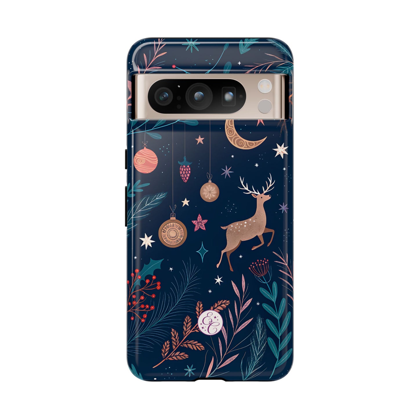 Boho Christmas Reindeer Tough Phone Case
