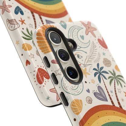 Rainbow Pride Boho Beach Tough Phone Case