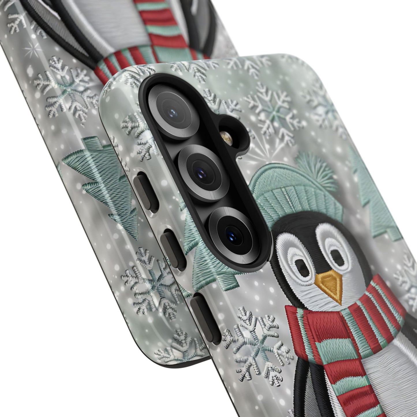 Cute Christmas Penguin Tough Phone Case