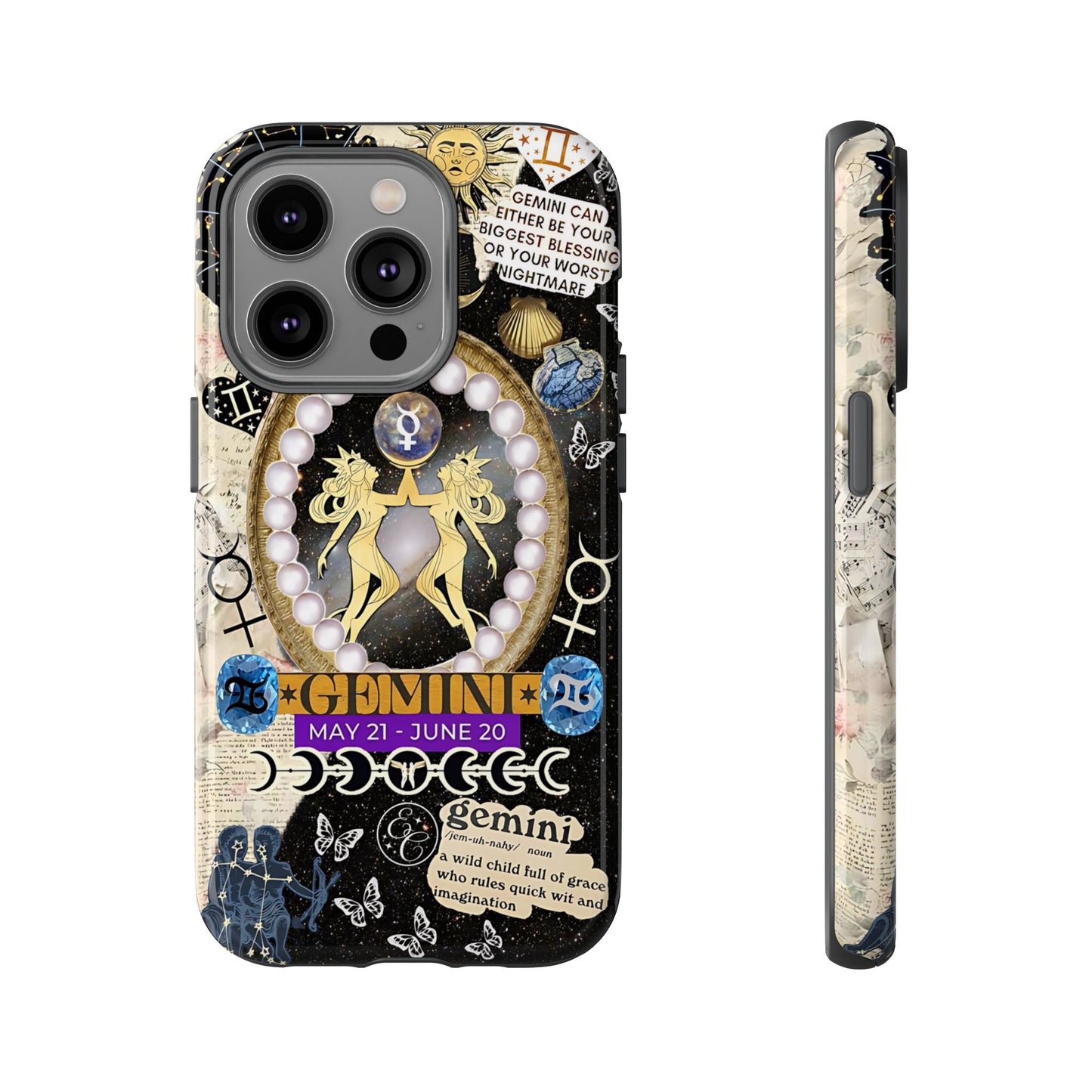 Gemini Zodiac Sign Tough Phone Case