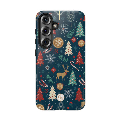 Christmas Holiday Pattern Tough Phone Case