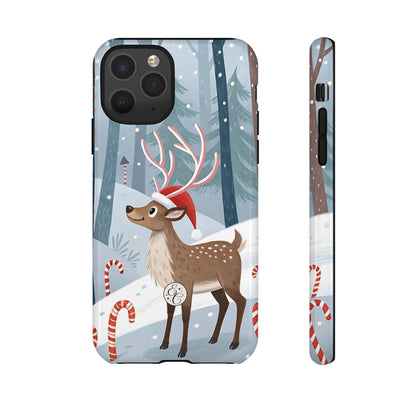 Reindeer in Winter Wonderland Tough Phone Case