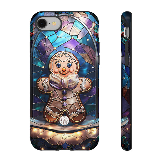 Gingerbread Man Stained Glass Tough Phone Case