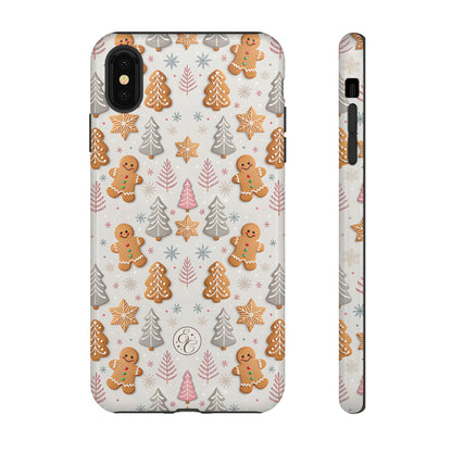 Christmas Gingerbread Man Pattern Tough Phone Case