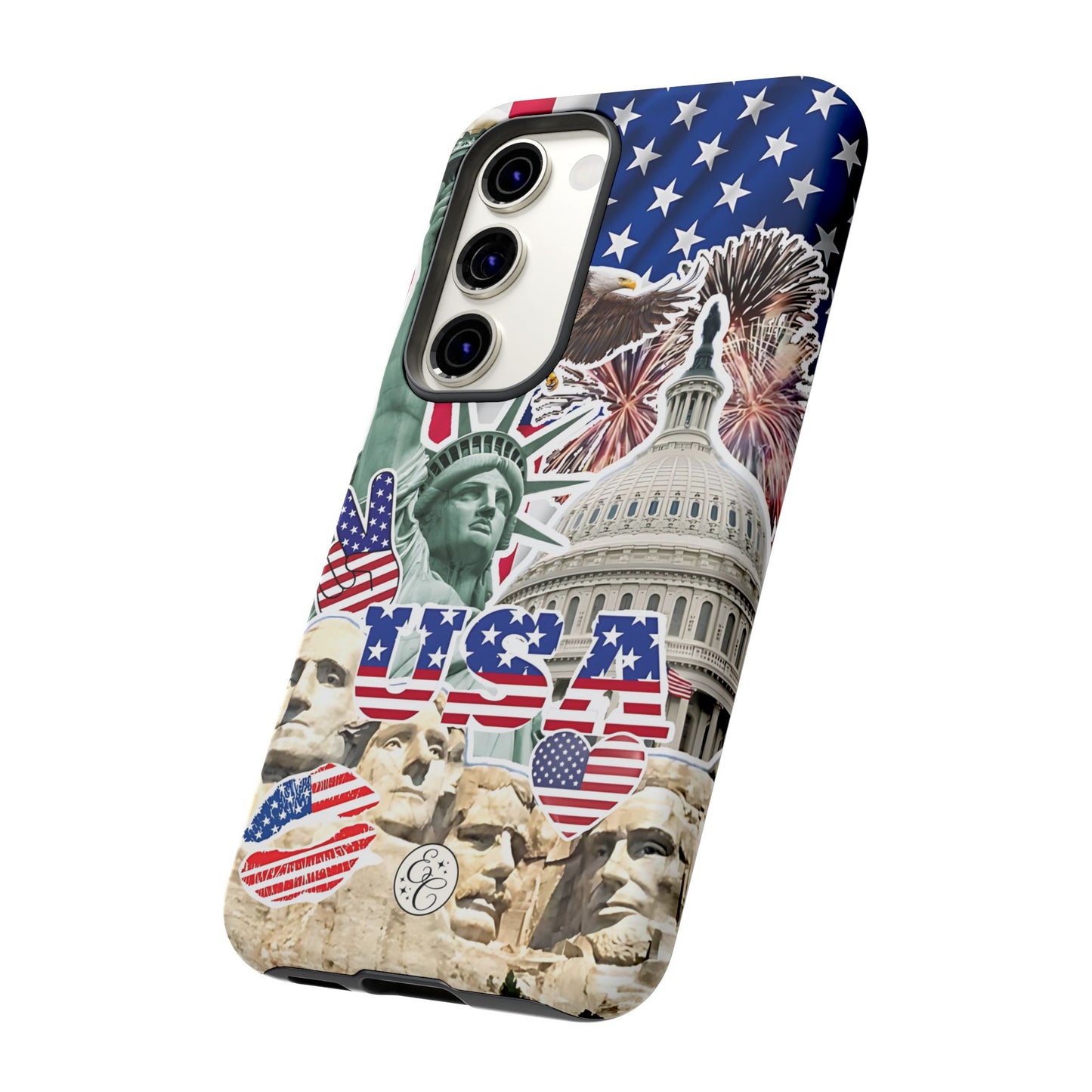 Patriotic USA Collage Tough Phone Case
