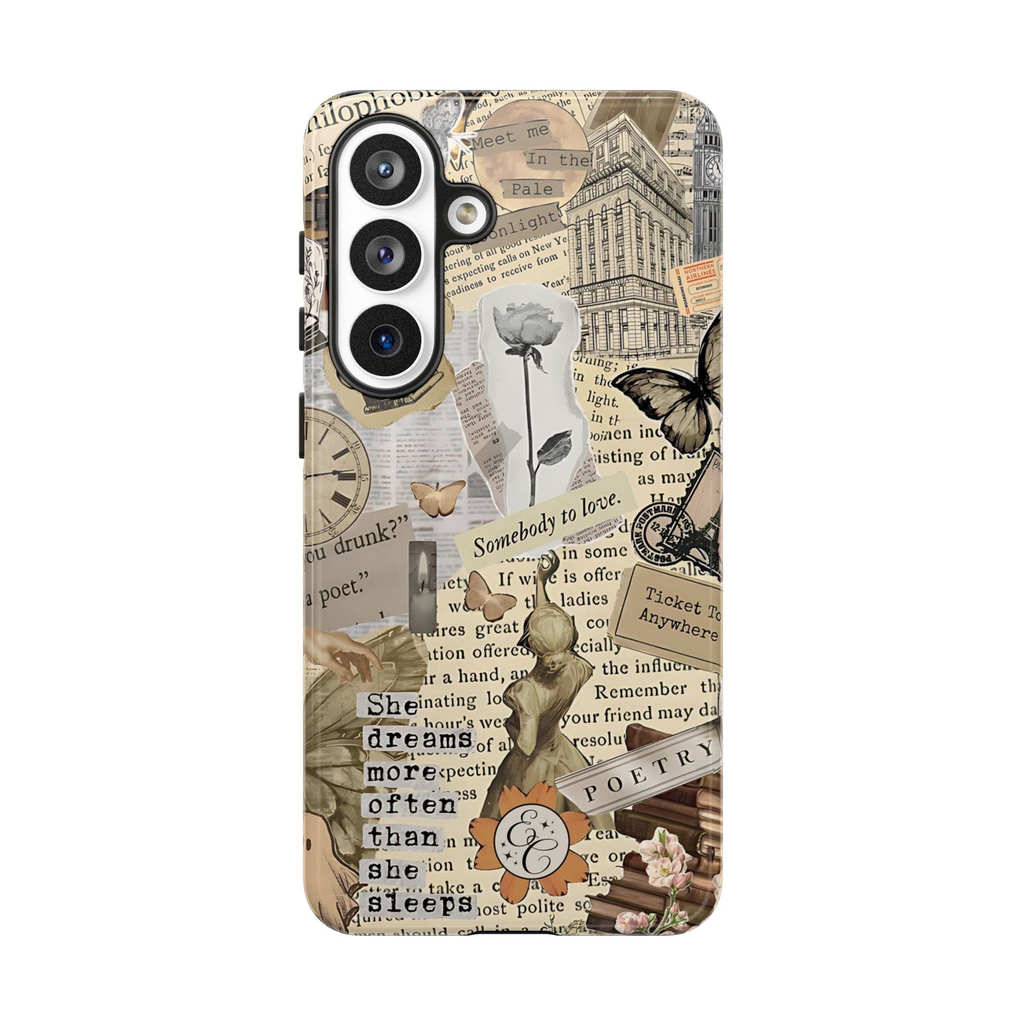Library Romance Collage Tough Phone Case