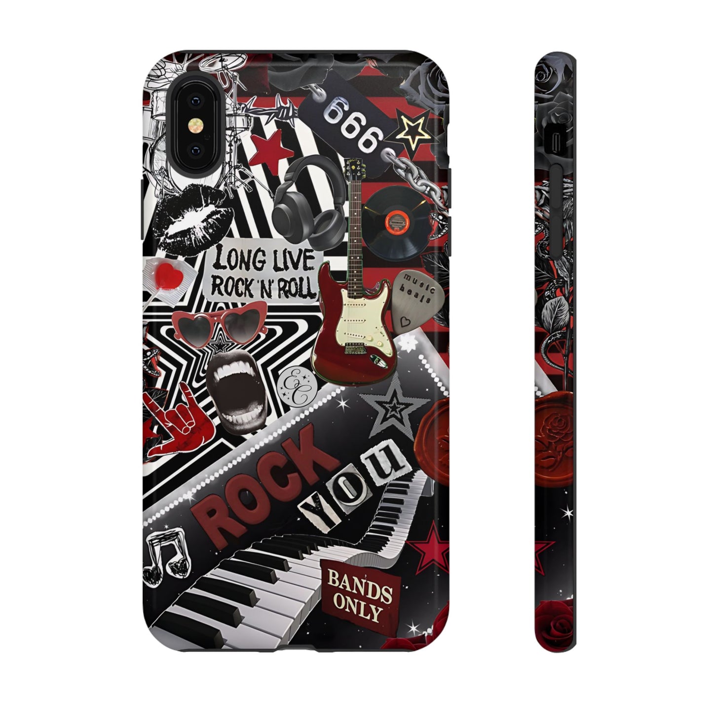 Rock and Roll Collage Tough Phone Case