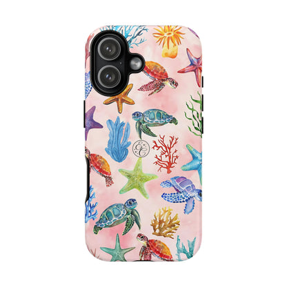 Colorful Marine Life Tough Phone Case