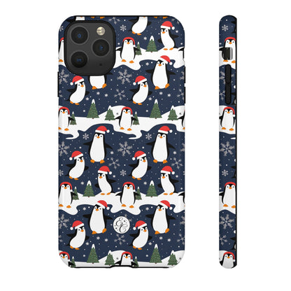 Cute Penguin Christmas Pattern Tough Phone Case