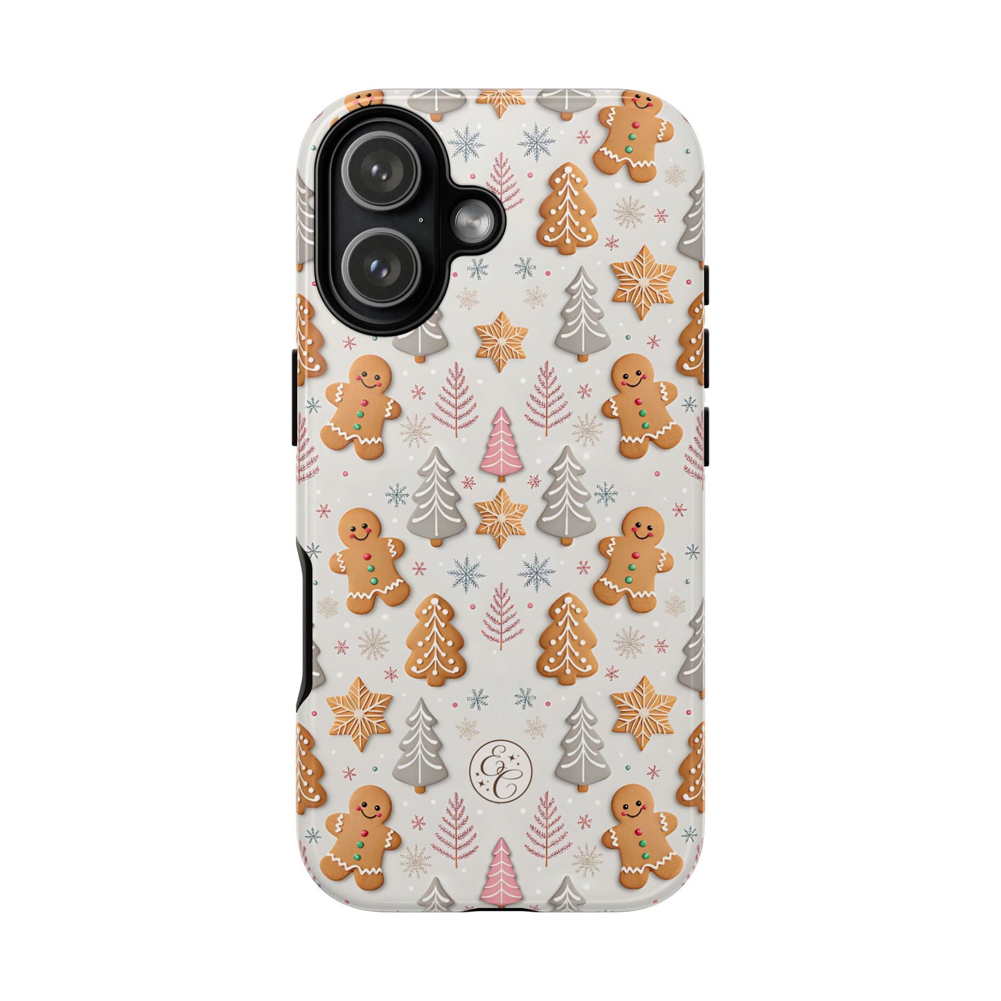 Christmas Gingerbread Man Pattern Tough Phone Case