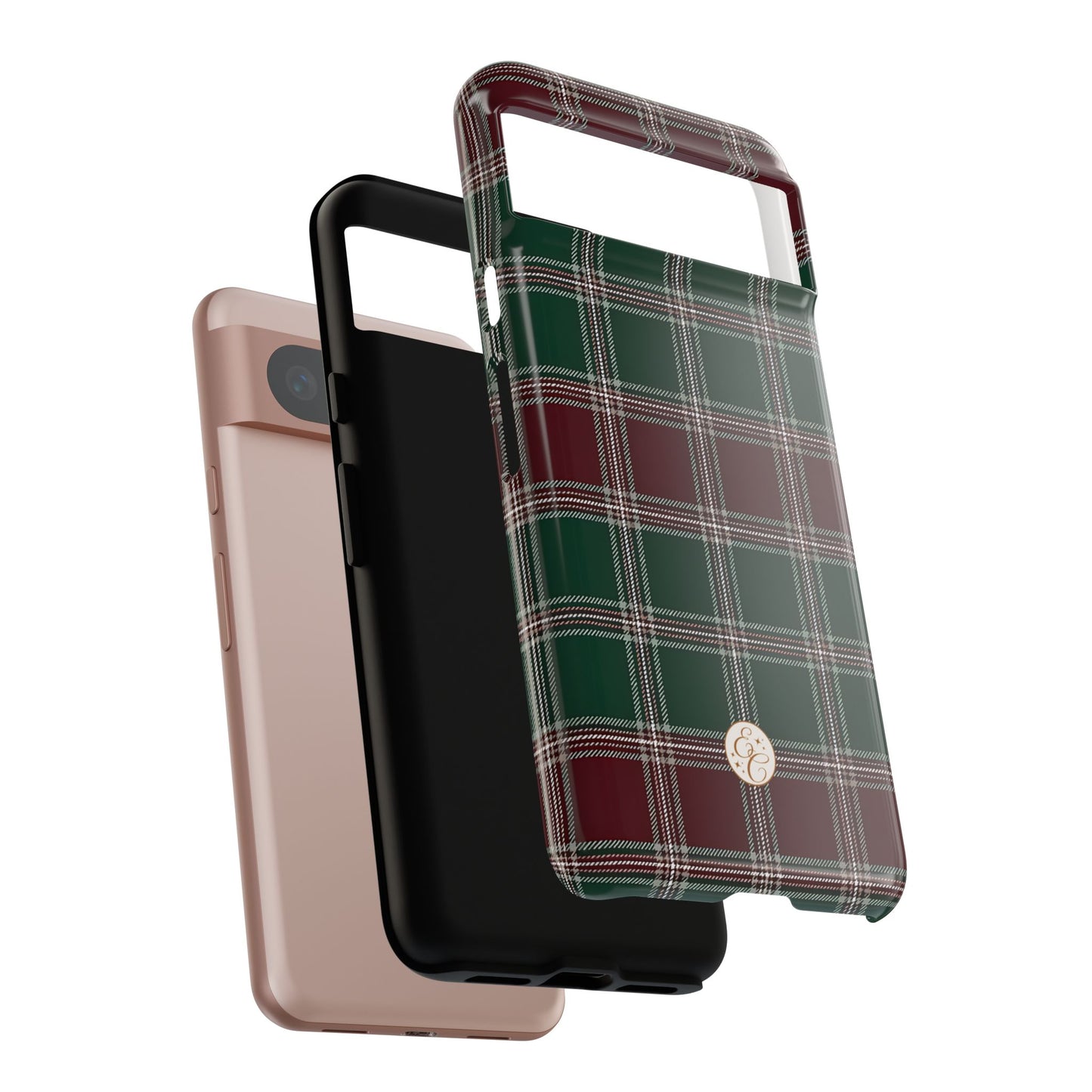 Green & Burgundy Plaid Tough Phone Case