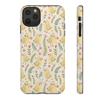 Vintage Floral Chick Pattern Tough Phone Case