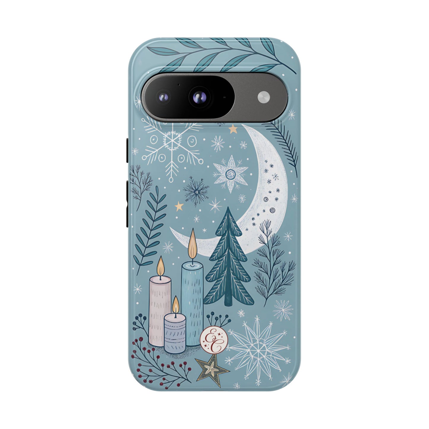 Winter Moon & Candles Tough Phone Case