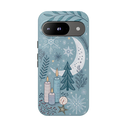 Winter Moon & Candles Tough Phone Case