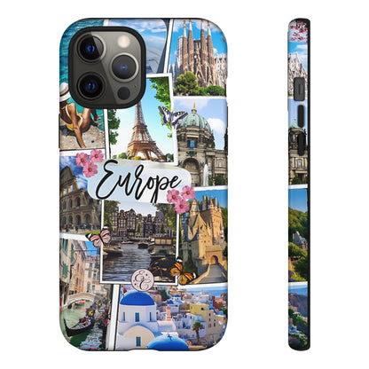 Europe Travel Collage Tough Phone Case