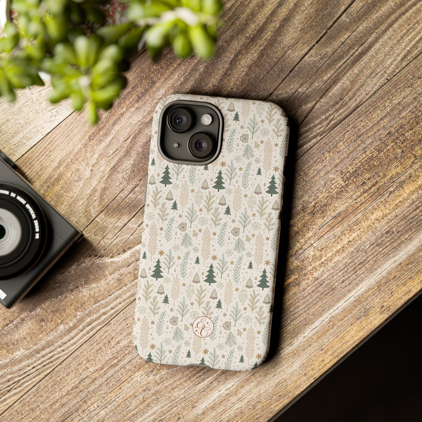 Boho Christmas Forest Tough Phone Case
