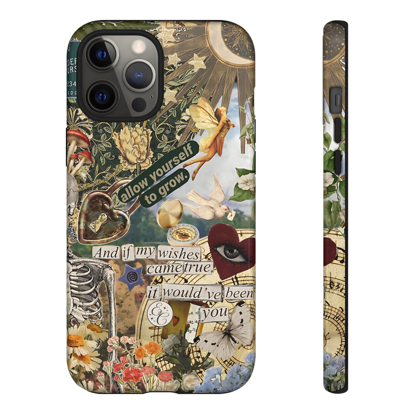 Vintage Cottage Collage Tough Phone Case