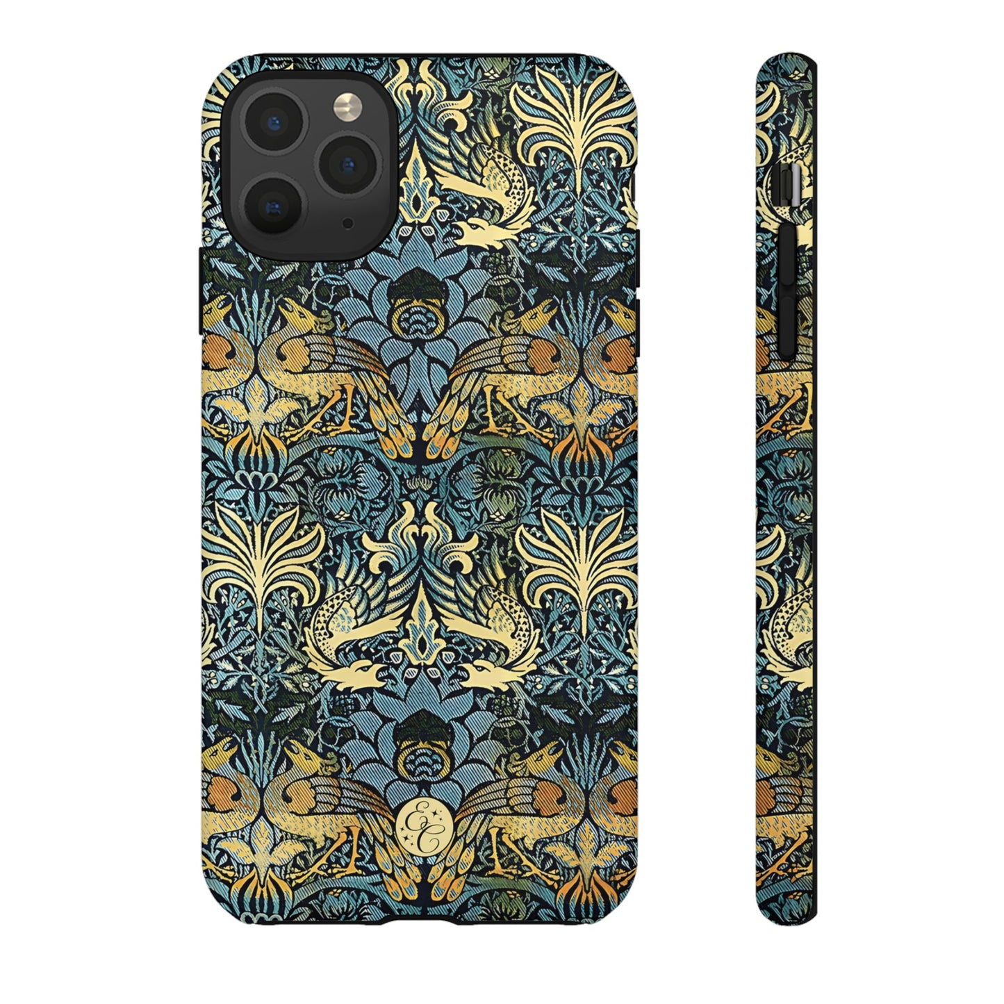 William Morris Peacock and Dragon Tough Phone Case