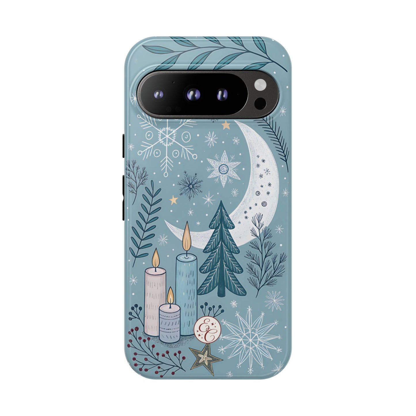 Winter Moon & Candles Tough Phone Case