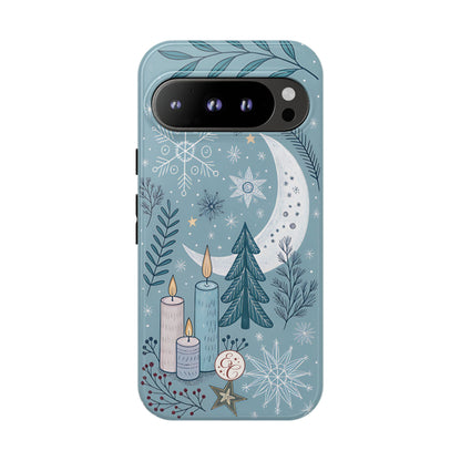 Winter Moon & Candles Tough Phone Case