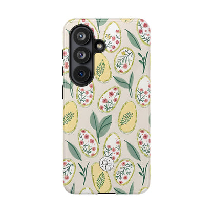 Floral Easter Egg Pattern Tough Phone Case