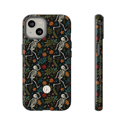 Halloween Boho Skeleton Pattern Tough Phone Case