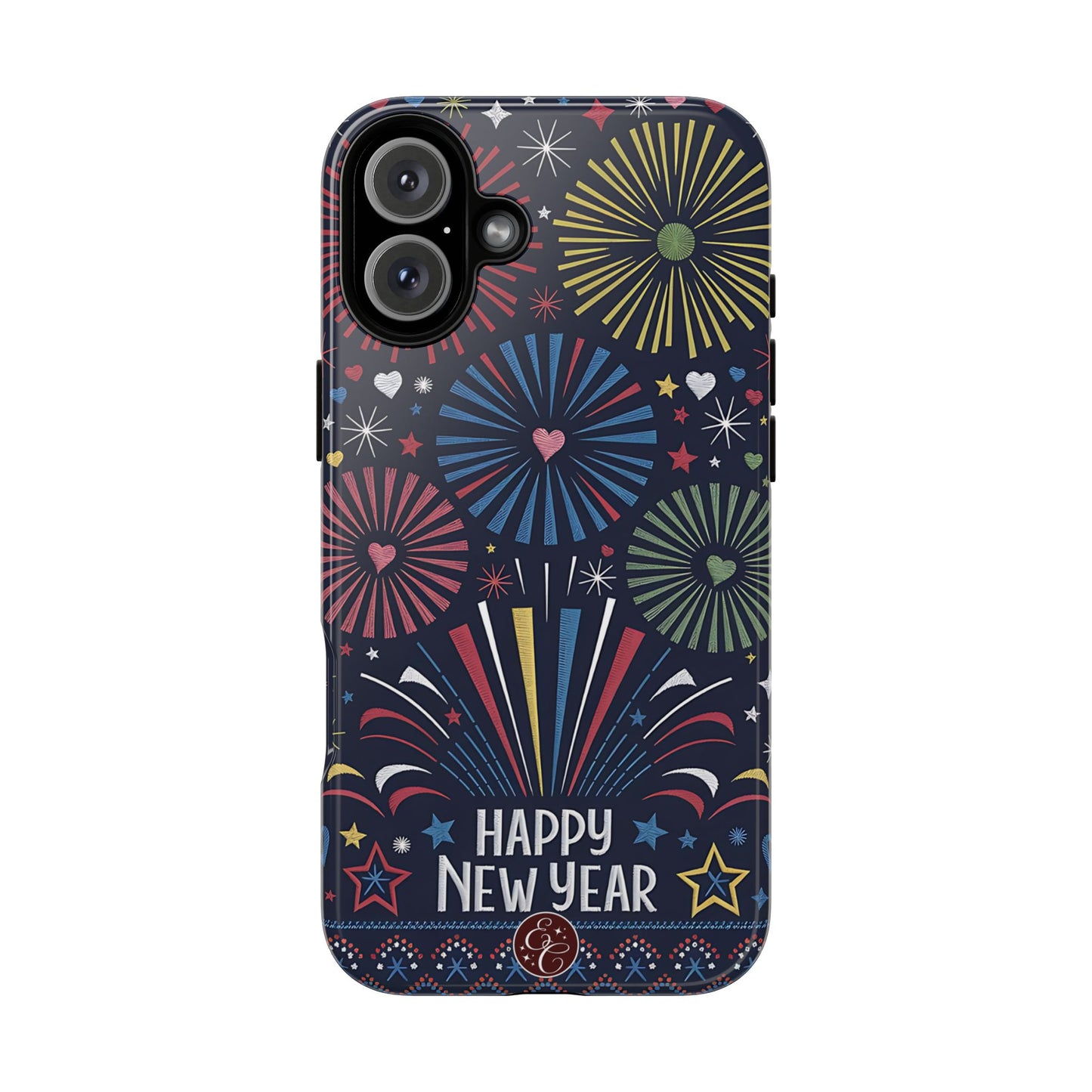 Happy New Year Fireworks Tough Phone Case