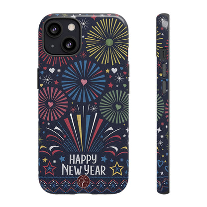 Happy New Year Fireworks Tough Phone Case