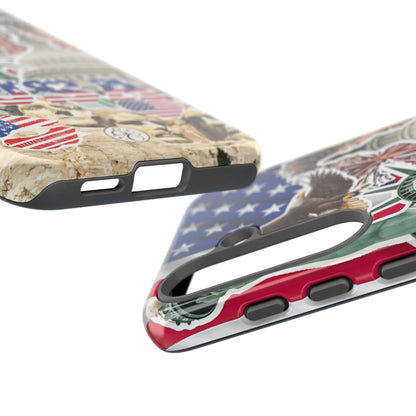 Patriotic USA Collage Tough Phone Case