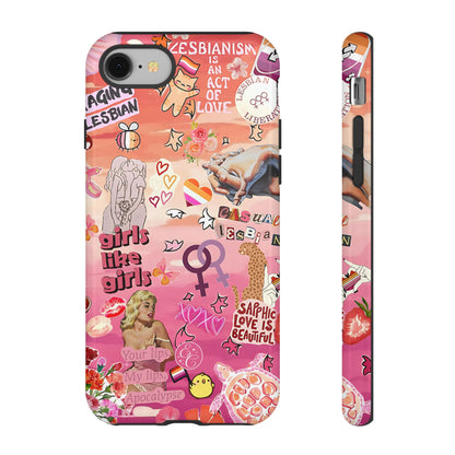 Lesbian Collage Tough Phone Case