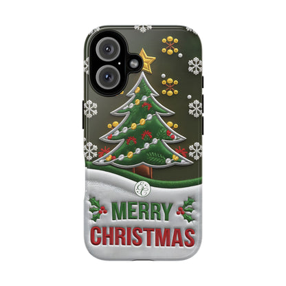 Merry Christmas Tree Tough Phone Case