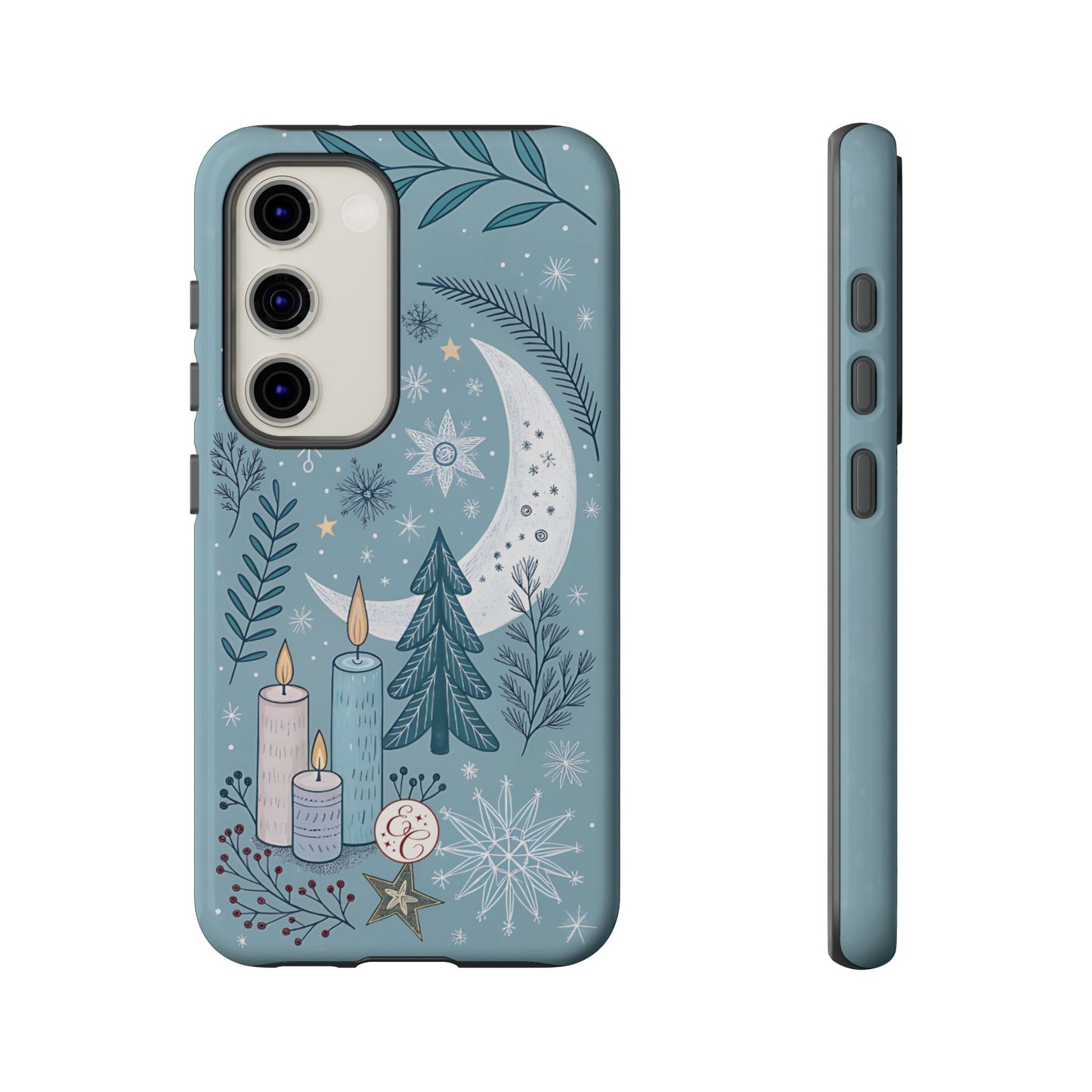 Winter Moon & Candles Tough Phone Case