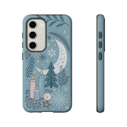 Winter Moon & Candles Tough Phone Case