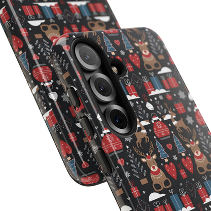 Christmas Holiday Pattern Tough Phone Case