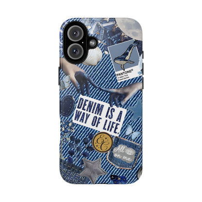 Denim Texture Tough Phone Case
