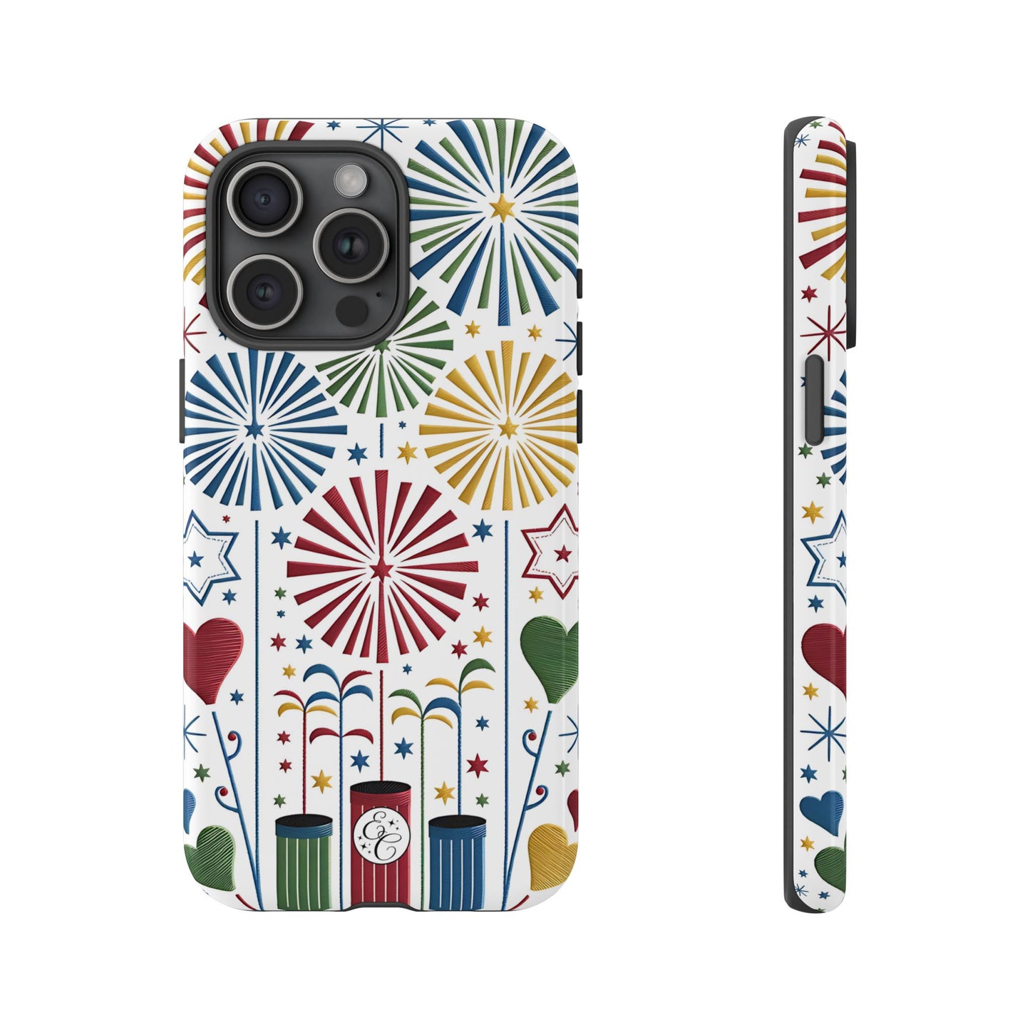 Colorful Fireworks and Stars Tough Phone Case