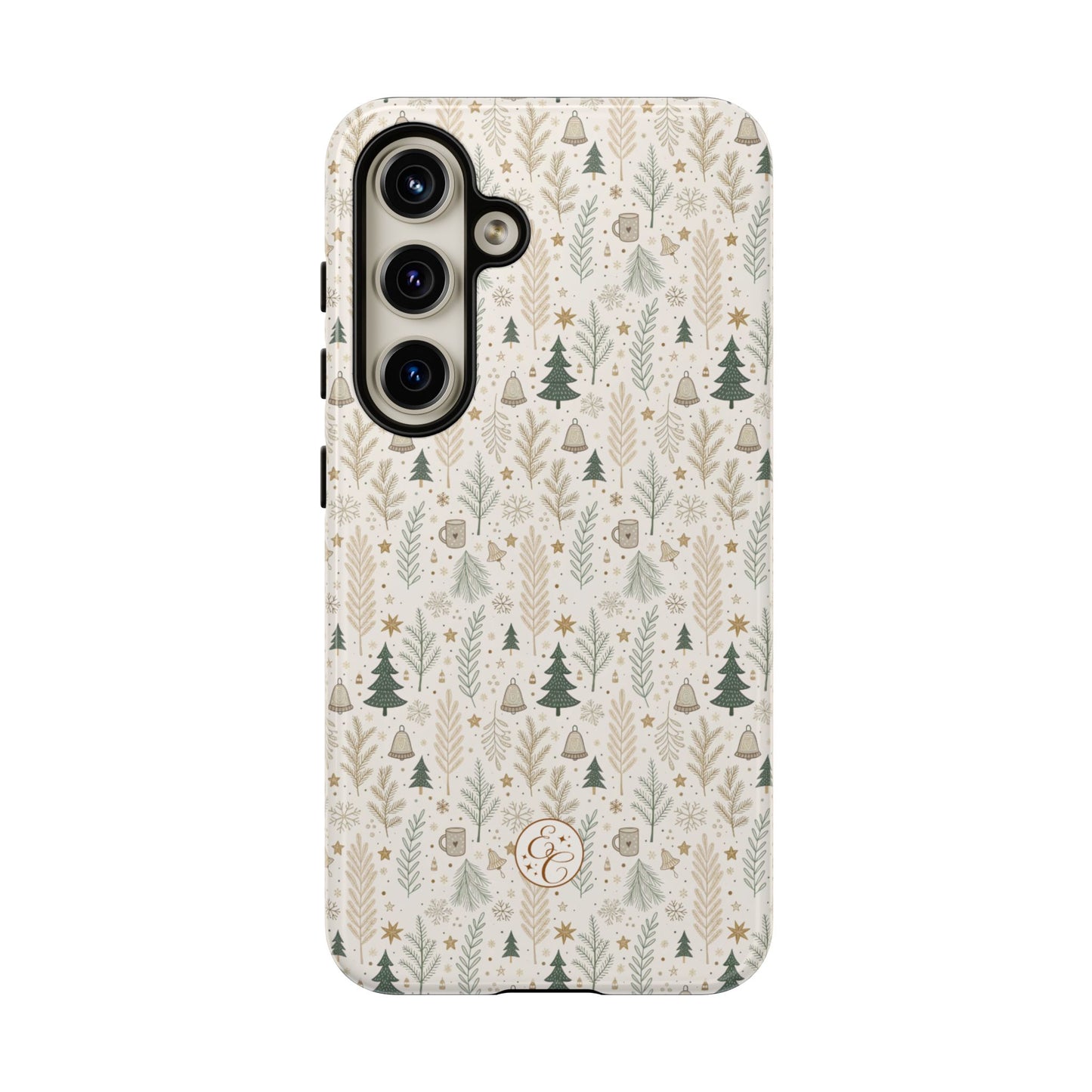 Boho Christmas Forest Tough Phone Case