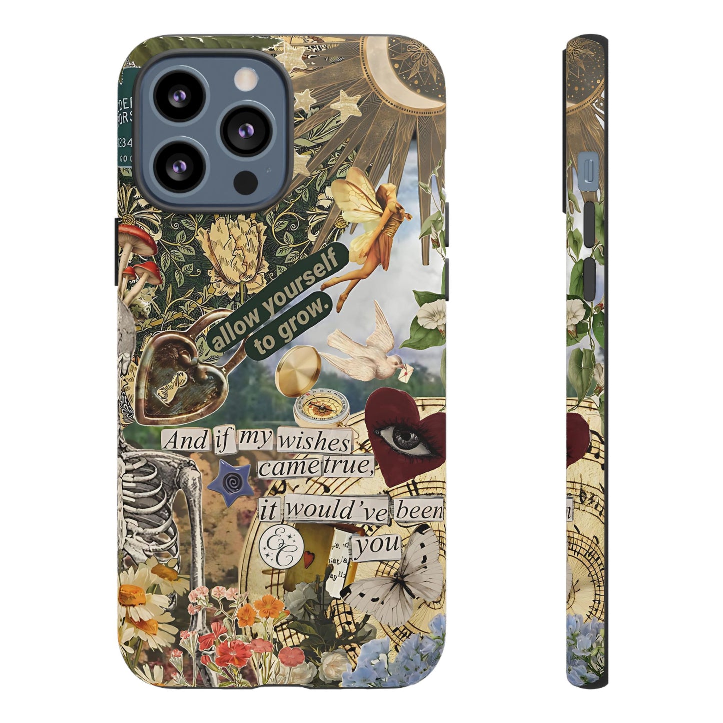 Vintage Cottage Collage Tough Phone Case