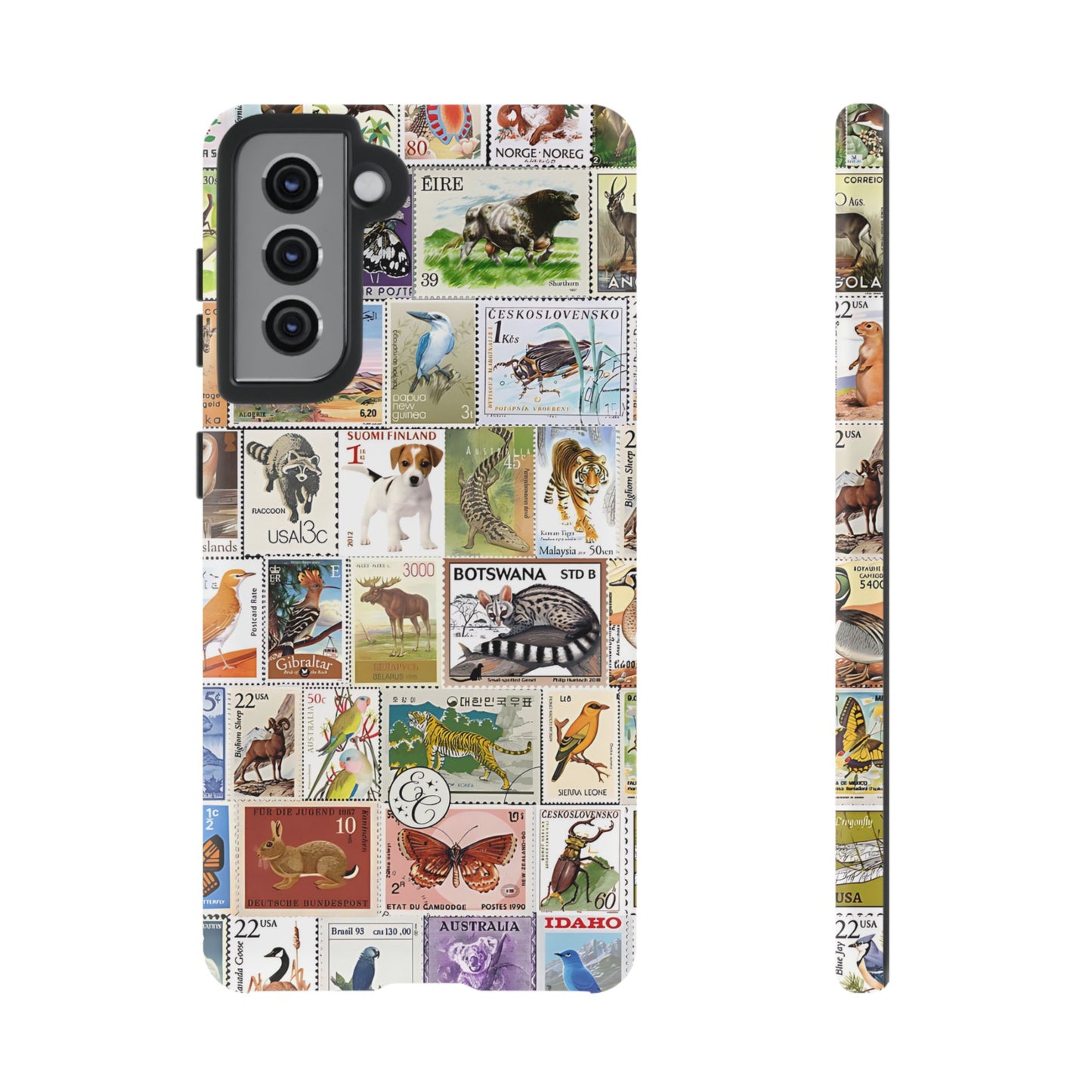 Wildlife Stamp Collage Tough Phone Case