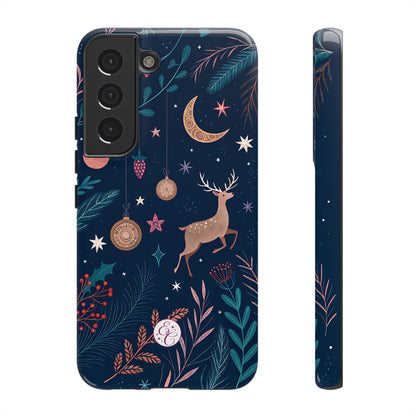 Boho Christmas Reindeer Tough Phone Case